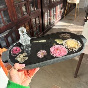 Preserved Floral Trinket Dish Tray